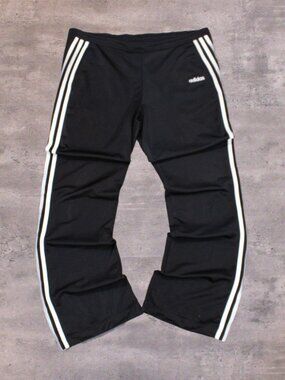 Y2K 00's Adidas Relax Fit Wide Legged Straight Legged Bootcut Flared Baggy Pant